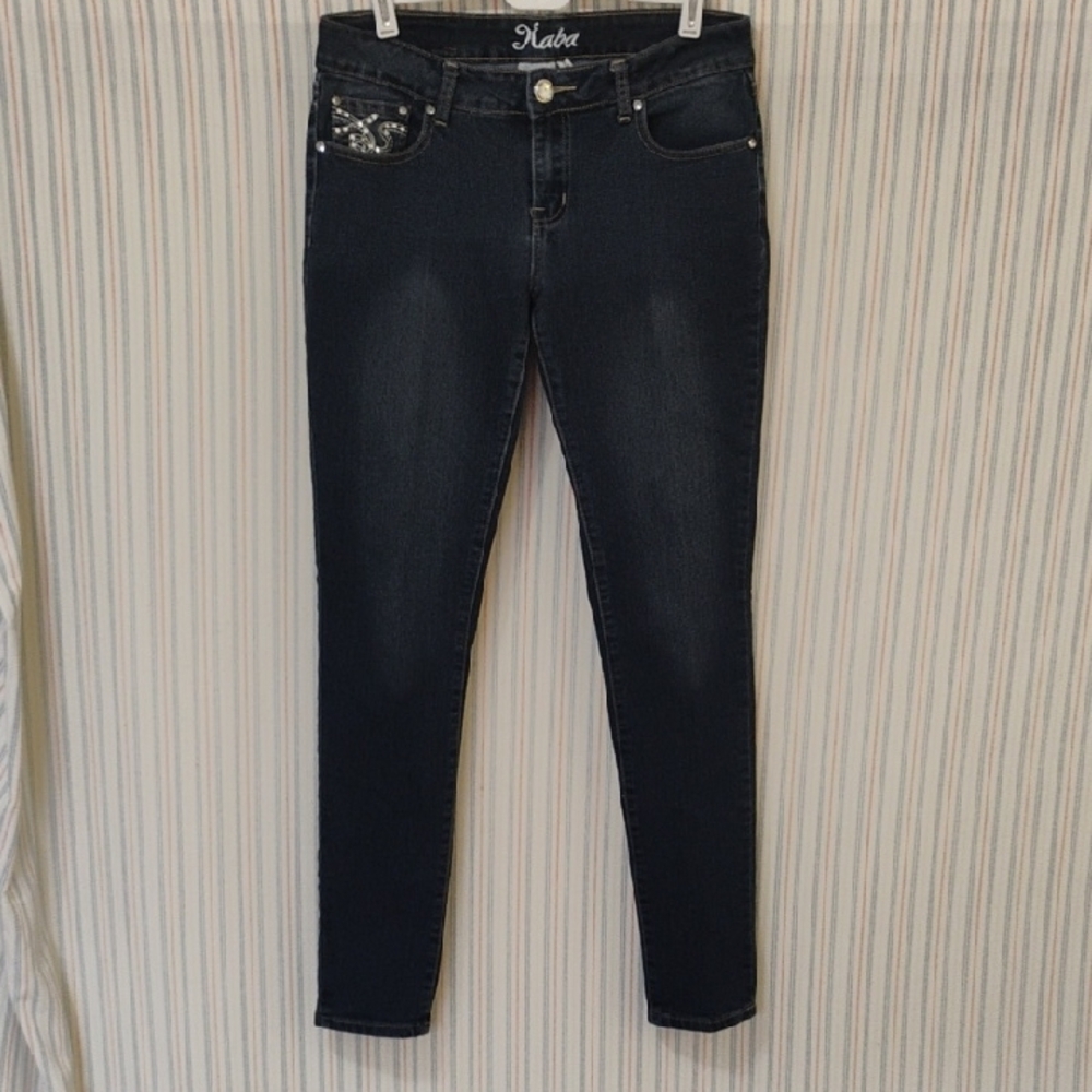 KABA Blue Jeweled Jeans